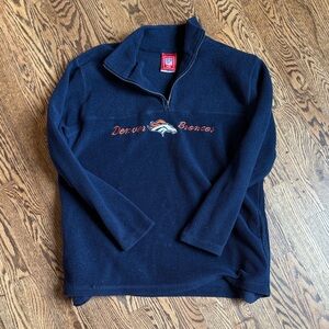 Denver Bronco Women's Navy Pullover